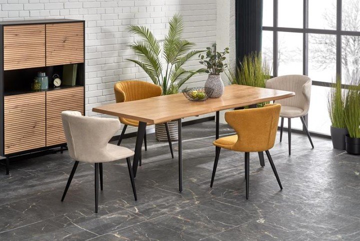 Стол раскладной Halmar Dickson 2 150-210 Дуб / Черный